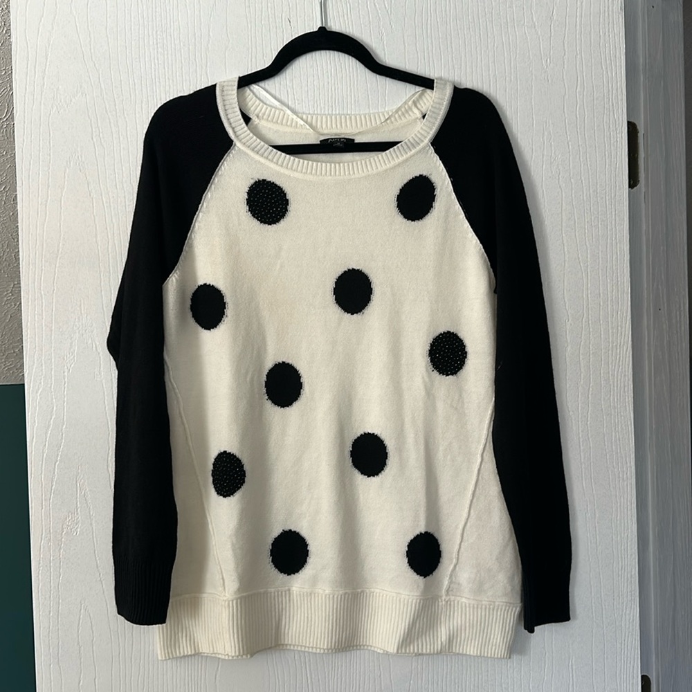 Women’s Black + White Sweater